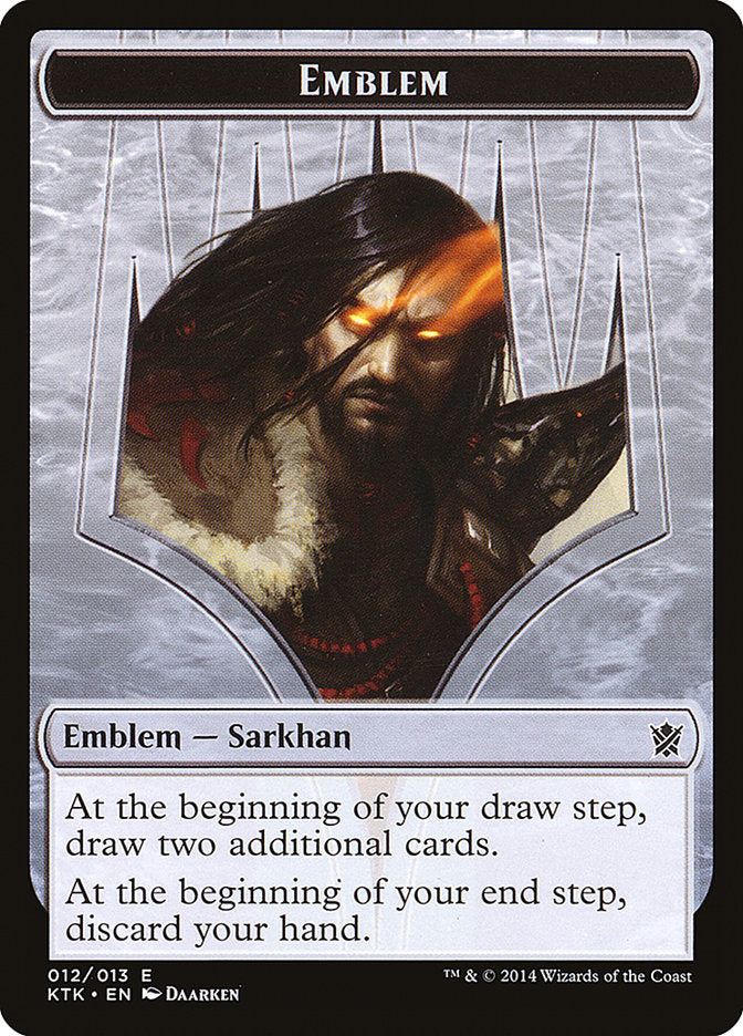 Sarkhan, the Dragonspeaker Emblem [Khans of Tarkir Tokens] | Good Games Modbury