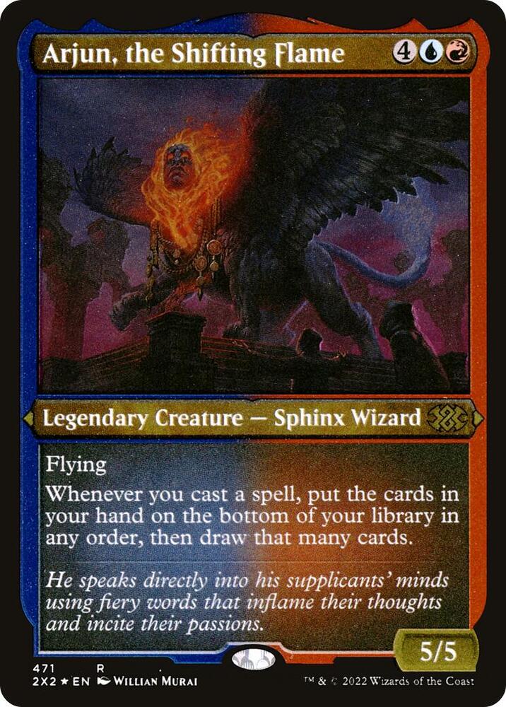 Arjun, the Shifting Flame 471 (Double Masters 2022)  - Etched Foil | Good Games Modbury