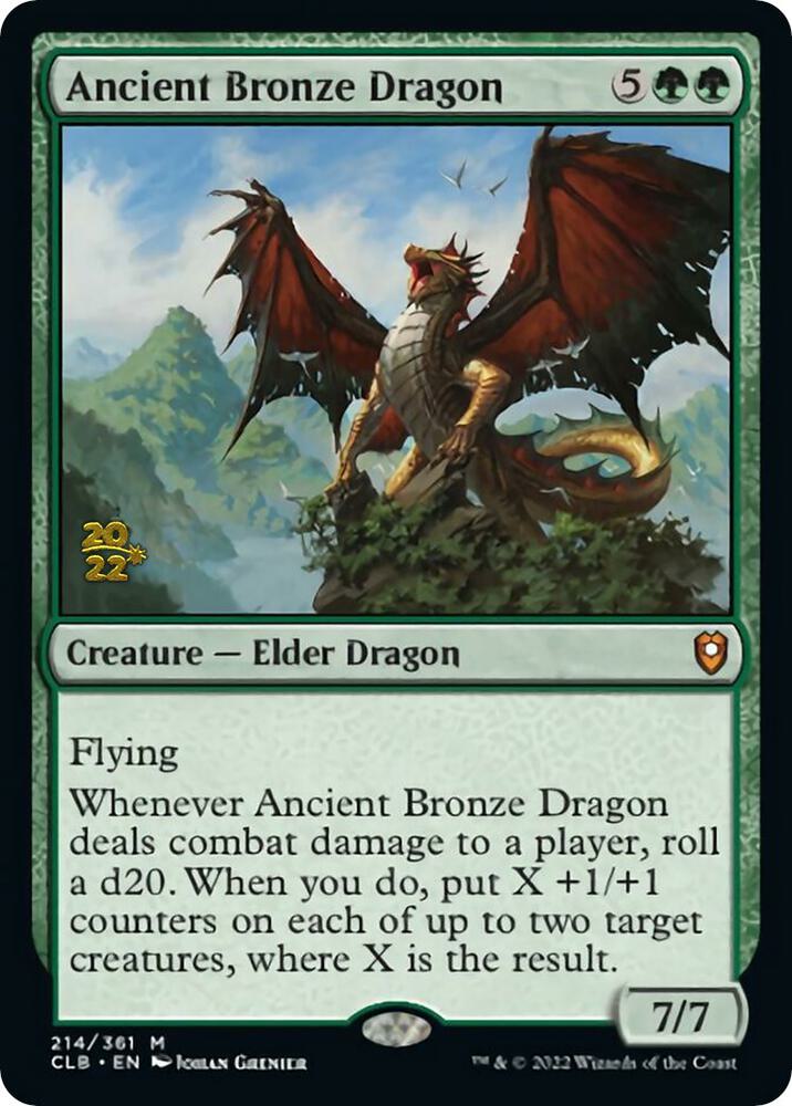 Ancient Bronze Dragon 214s/108 (Prerelease Cards)  - PreRelease Foil | Good Games Modbury