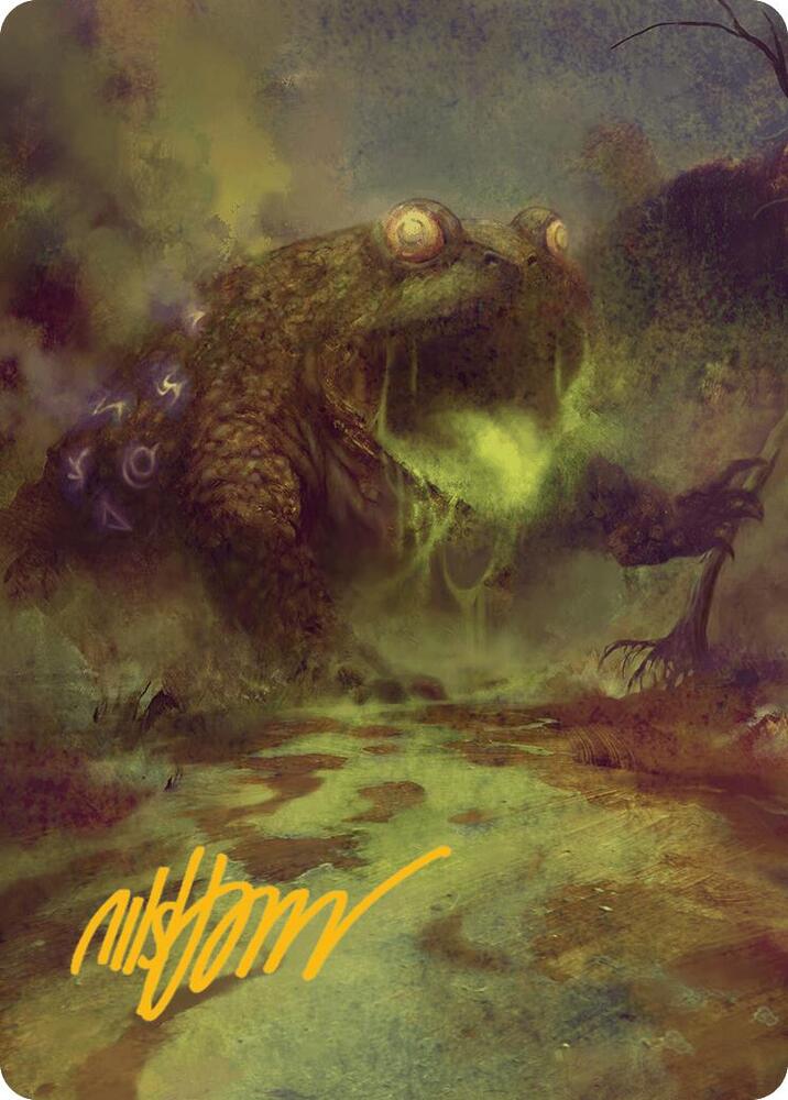The Gitrog Monster Art Card Gold Stamped Signature 52 (Art Series: Bloomburrow)  | Good Games Modbury