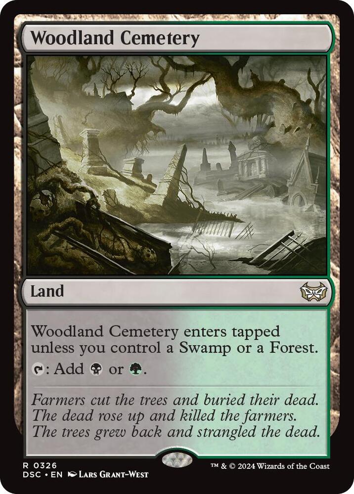 Woodland Cemetery 326/40 (Commander: Duskmourn: House of Horror)  | Good Games Modbury