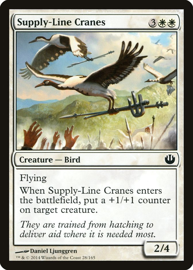 Supply-Line Cranes 28/165 (Journey Into Nyx)  - Foil | Good Games Modbury