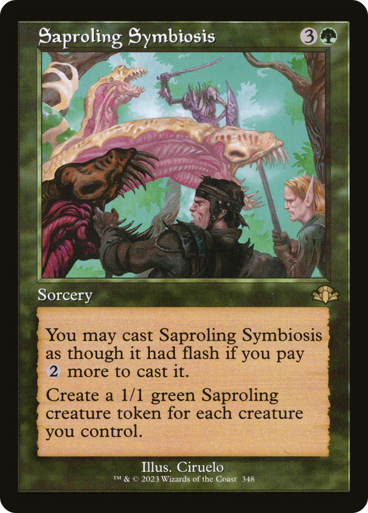 Saproling Symbiosis (Retro) [Dominaria Remastered] | Good Games Modbury