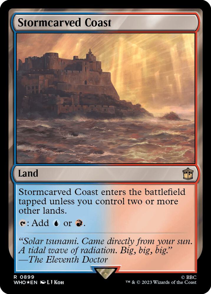 Stormcarved Coast 899/331 (Universes Beyond: Doctor Who)  - Surge Foil | Good Games Modbury