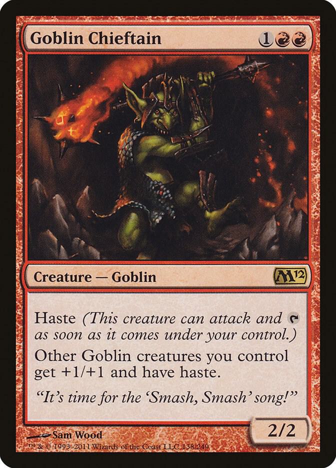 Goblin Chieftain 138/249 (Magic 2012 (M12))  - Foil | Good Games Modbury