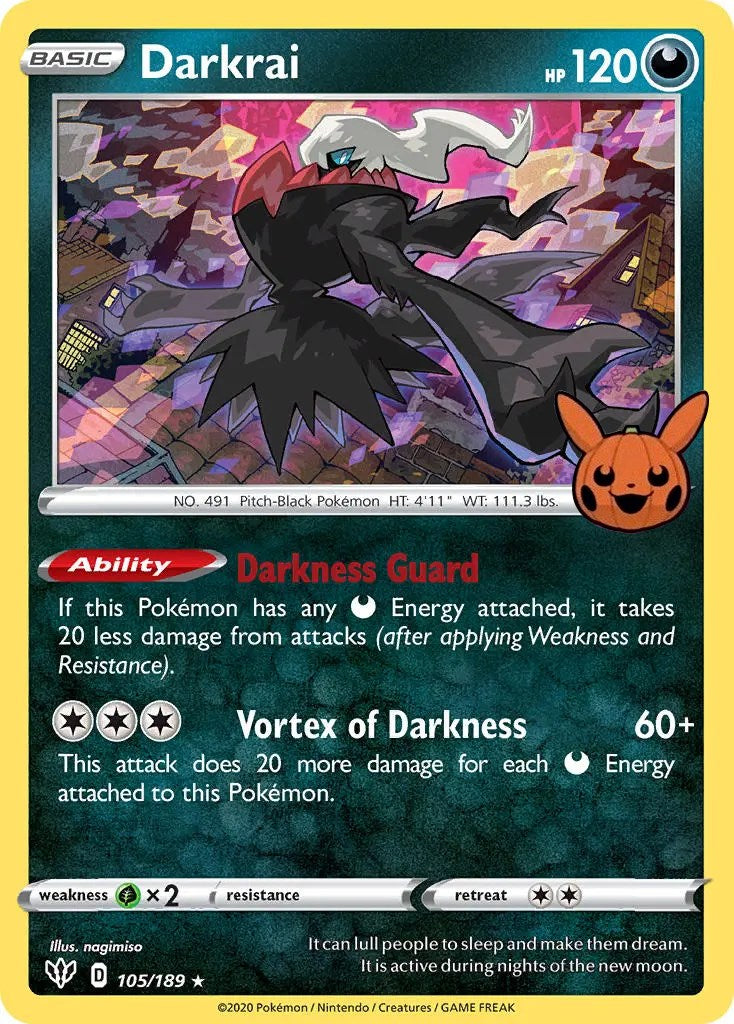 Darkrai (105/189) [Trick or Trade] | Good Games Modbury