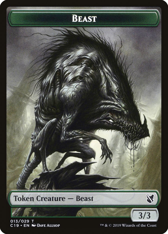 Beast Token (013/029) [Commander 2019 Tokens] | Good Games Modbury