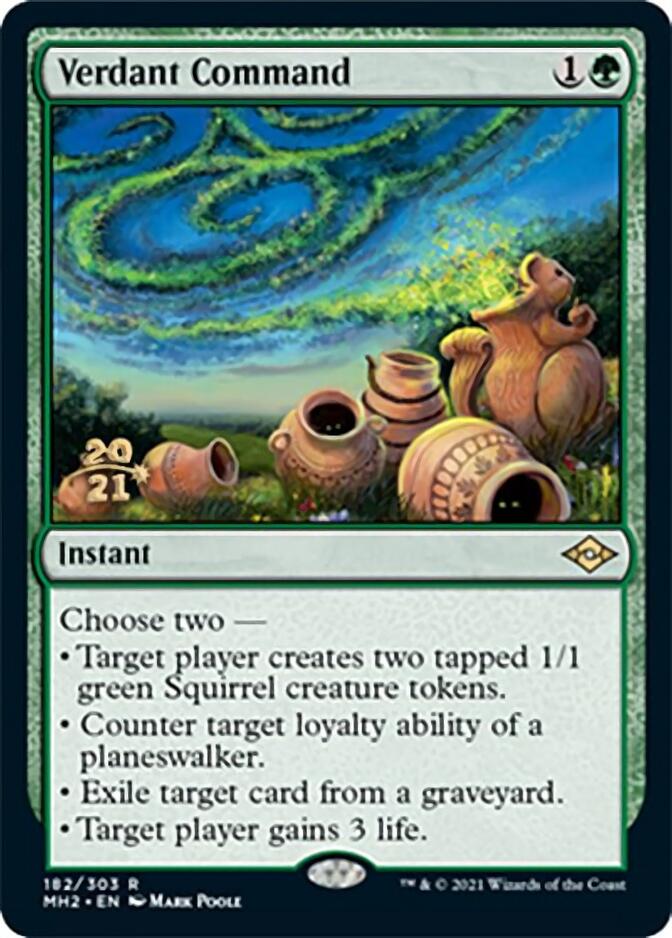 Verdant Command [Modern Horizons 2 Prerelease Promos] | Good Games Modbury