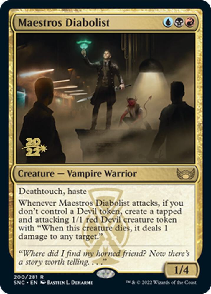 Maestros Diabolist 200s/161 (Prerelease Cards)  - Foil | Good Games Modbury