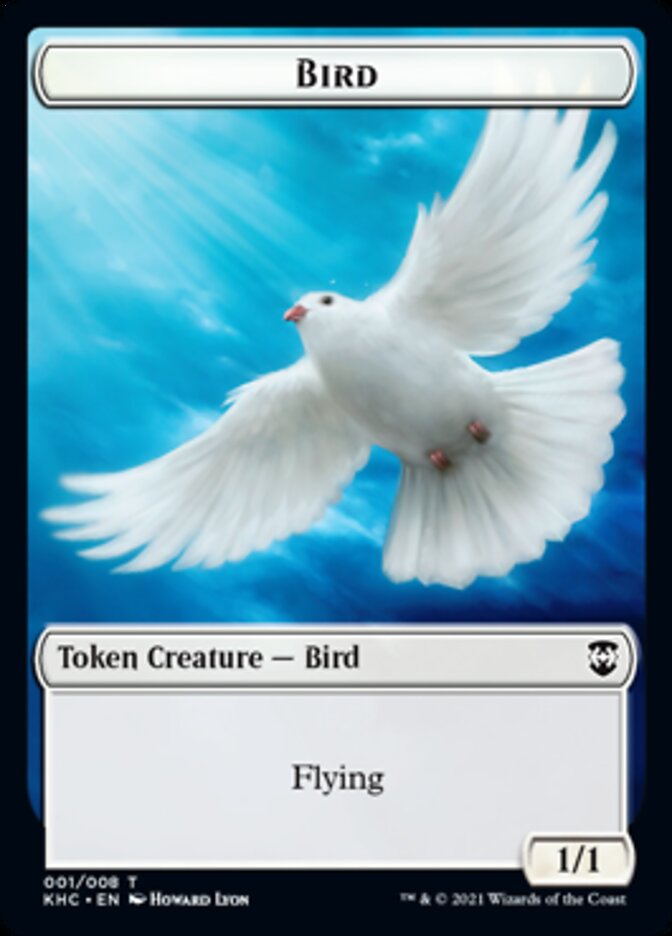 Bird Token [Kaldheim Commander Tokens] | Good Games Modbury