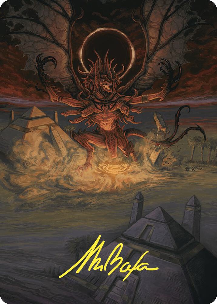 Dread Return Art Card Gold Stamped Signature 36 (Art Series: Commander Masters)  | Good Games Modbury