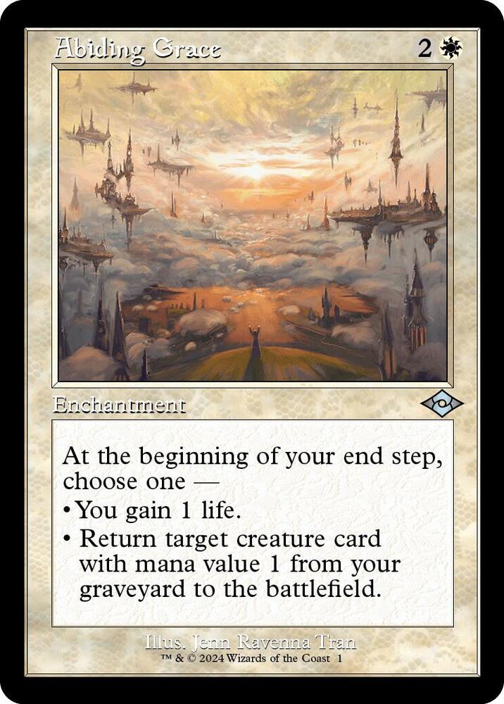 Abiding Grace Retro Frame 1 (Modern Horizons 2)  - Foil | Good Games Modbury