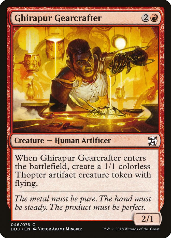 Ghirapur Gearcrafter 46/76 (Duel Decks: Elves vs. Inventors)  | Good Games Modbury