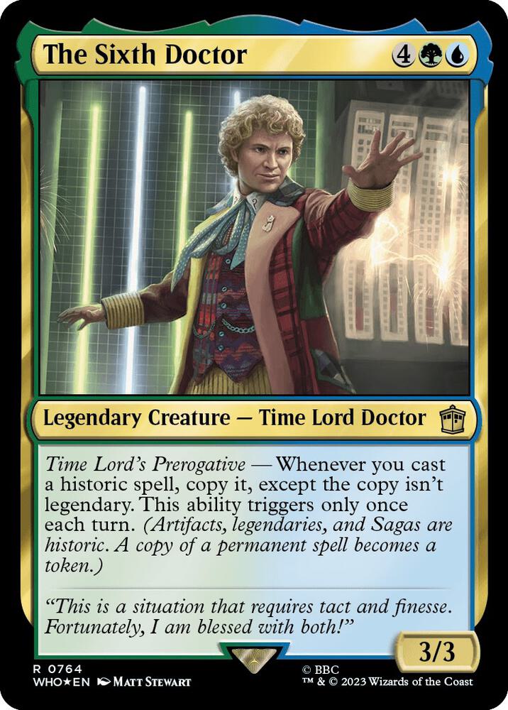 The Sixth Doctor 764/331 (Universes Beyond: Doctor Who)  - Surge Foil | Good Games Modbury