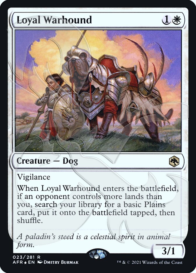 Loyal Warhound (Ampersand Promo) [Dungeons & Dragons: Adventures in the Forgotten Realms Promos] | Good Games Modbury