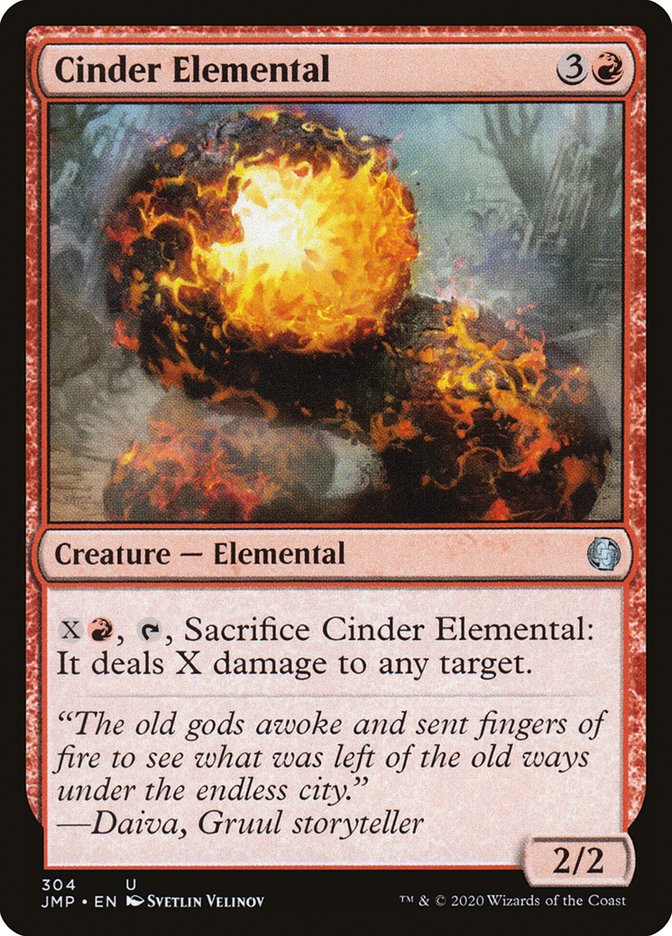 Cinder Elemental 304/495 (Jumpstart)  | Good Games Modbury