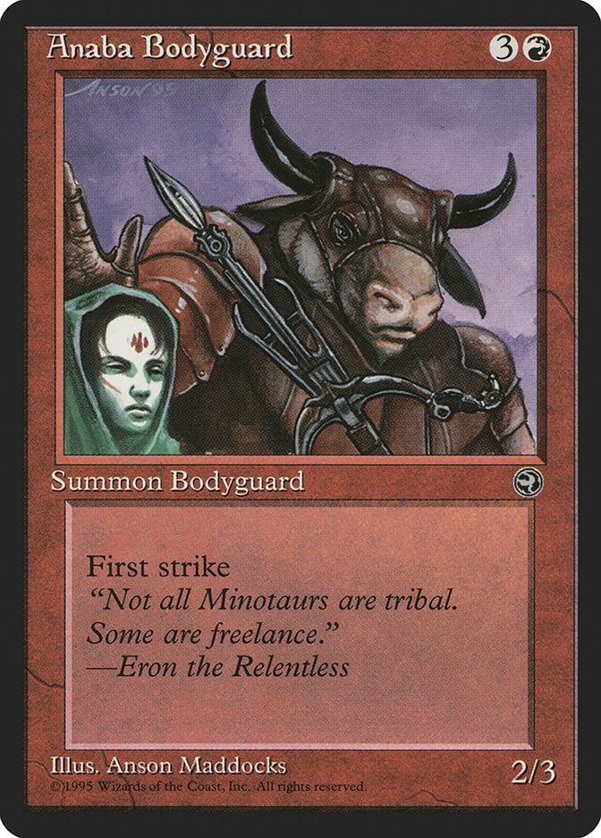 Anaba Bodyguard (Eron Flavor Text) [Homelands] | Good Games Modbury