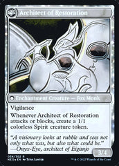 The Restoration of Eiganjo // Architect of Restoration [Kamigawa: Neon Dynasty Prerelease Promos] | Good Games Modbury