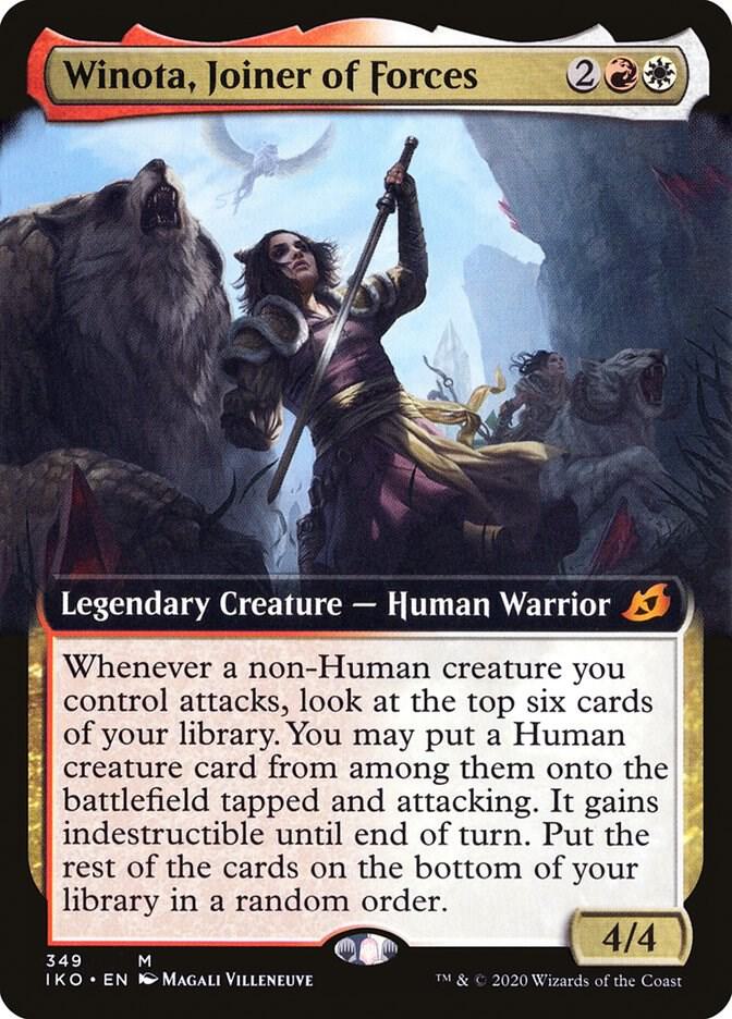 Winota, Joiner of Forces 349/274 (Ikoria: Lair of Behemoths)  - Extended Art Foil | Good Games Modbury