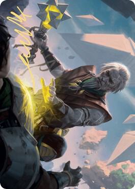 Expedition Healer Art Card Gold Stamped Signature 39 (Art Series: Zendikar Rising)  | Good Games Modbury