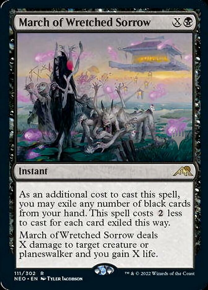 March of Wretched Sorrow (Promo Pack) [Kamigawa: Neon Dynasty Promos] | Good Games Modbury