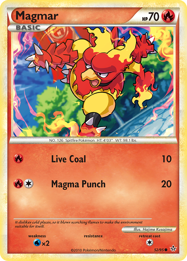 Magmar (52/95) [HeartGold & SoulSilver: Unleashed] | Good Games Modbury