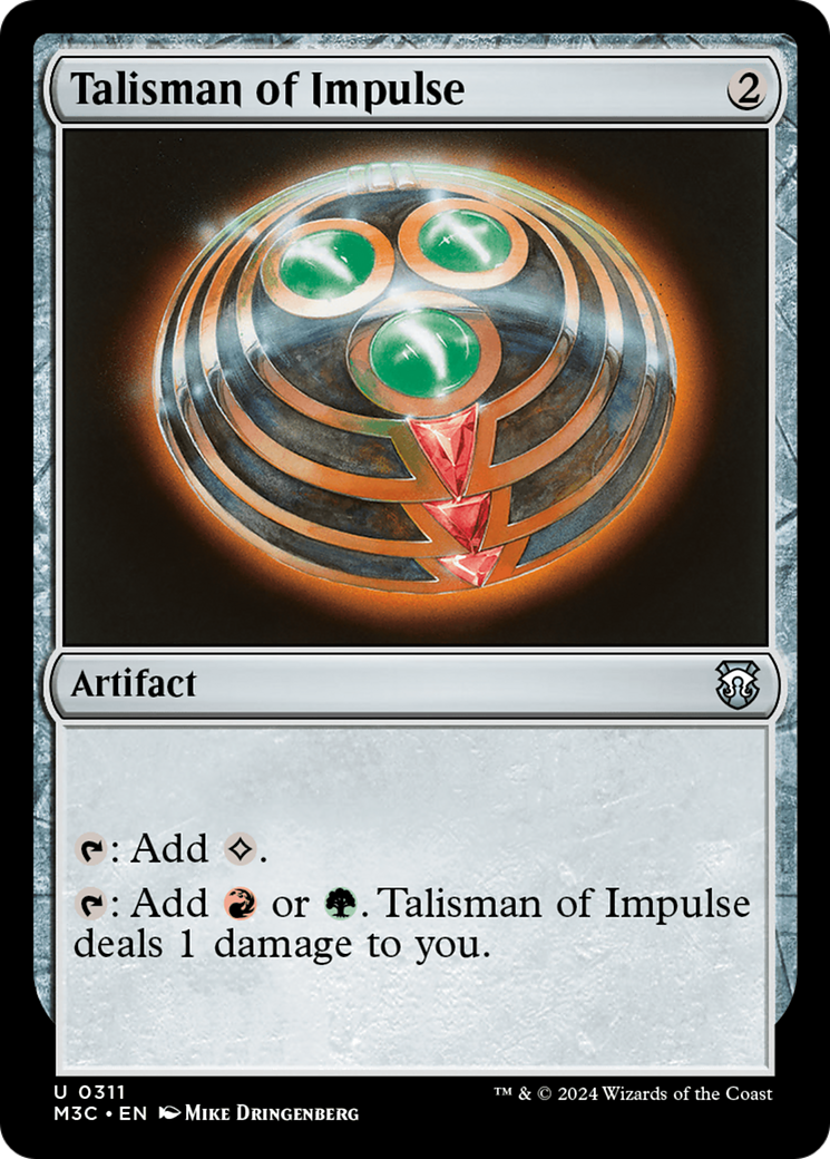 Talisman of Impulse (Ripple Foil) [Modern Horizons 3 Commander] | Good Games Modbury