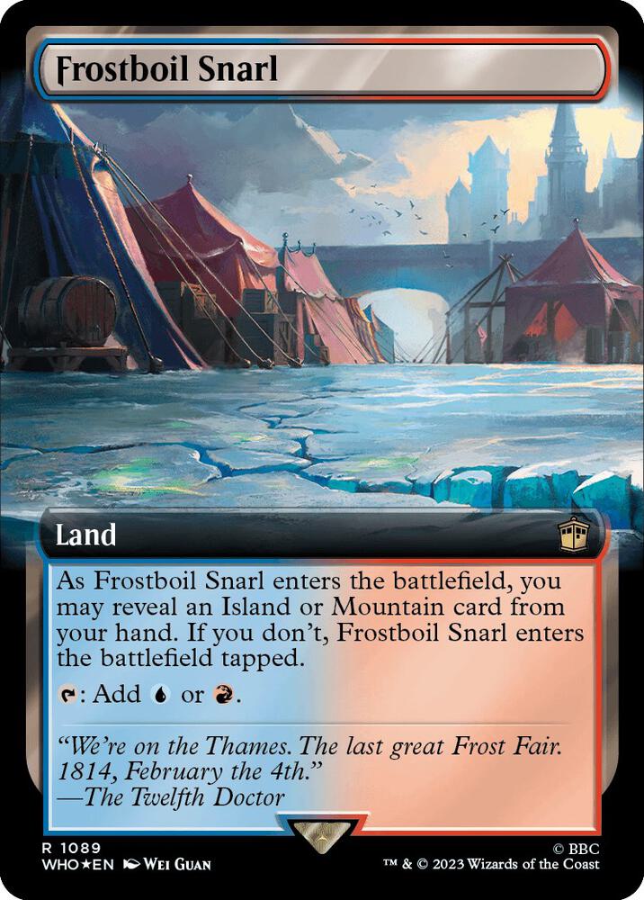 Frostboil Snarl 1089/331 (Universes Beyond: Doctor Who)  - Extended Art Surge Foil | Good Games Modbury