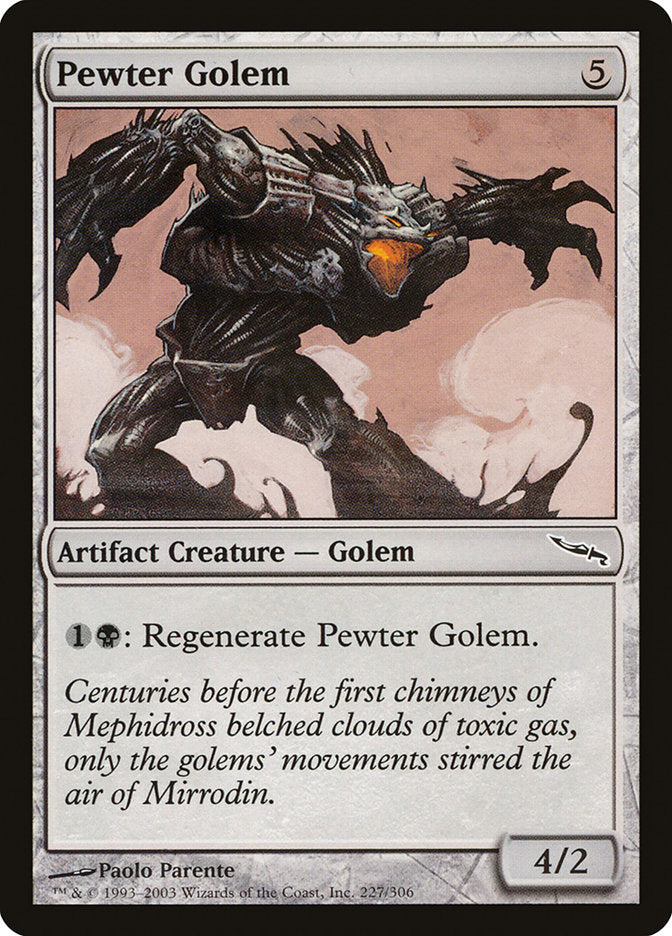 Pewter Golem 227/306 (Mirrodin)  - Foil | Good Games Modbury