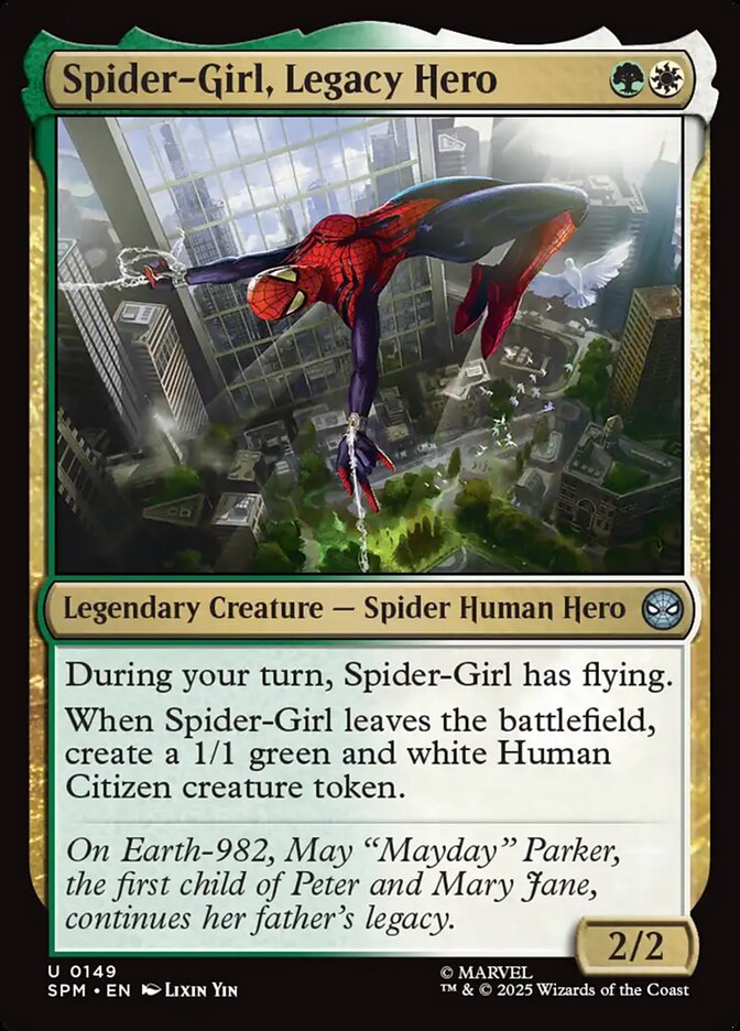 Spider-Girl, Legacy Hero 149/198 (Marvel's Spider-Man)  - Foil | Good Games Modbury