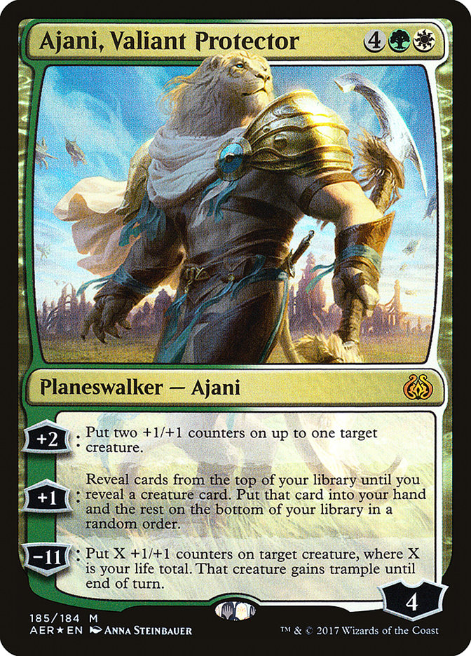 Ajani, Valiant Protector 185/184 (Aether Revolt)  - Foil | Good Games Modbury