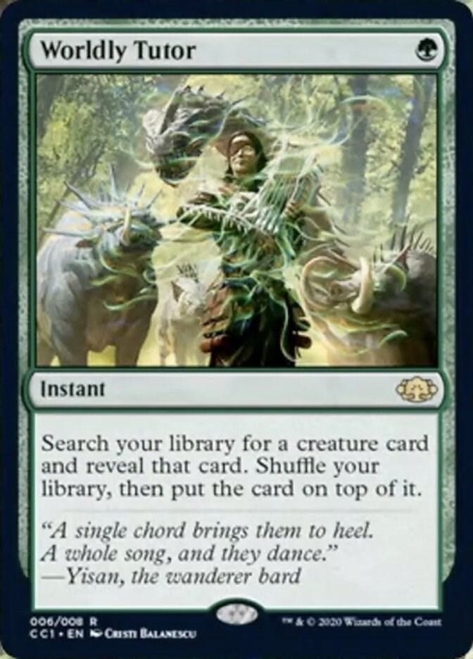 Worldly Tutor 6 (Commander Collection: Green)  - Foil | Good Games Modbury