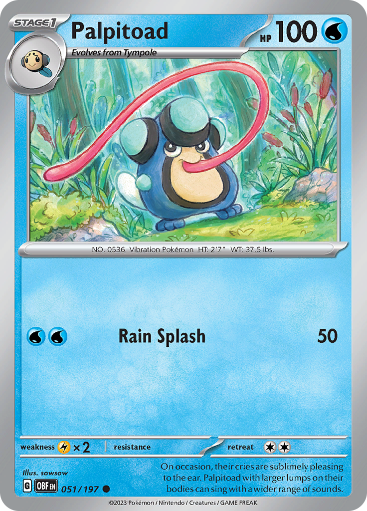 Palpitoad (051/197) [Scarlet & Violet: Obsidian Flames] | Good Games Modbury