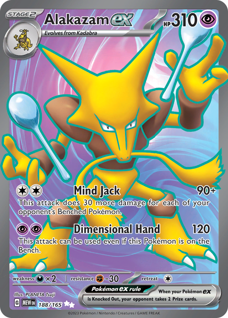 Alakazam ex (188/165) [Scarlet & Violet: 151] | Good Games Modbury