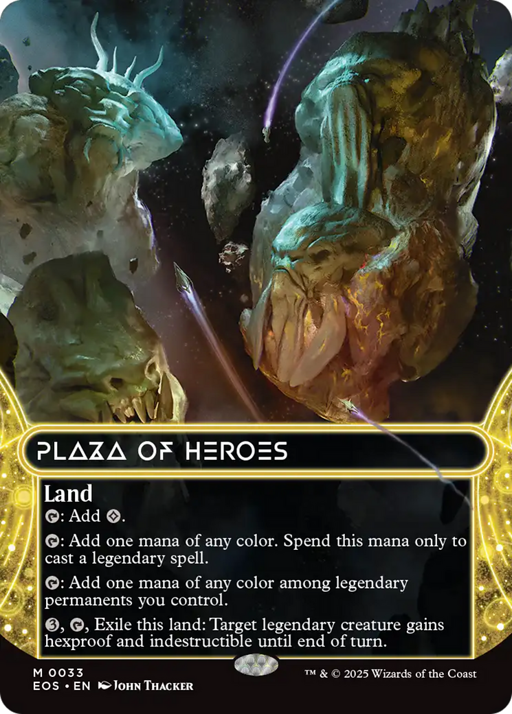 Plaza of Heroes (0033) (Borderless) [Edge of Eternities: Stellar Sights] | Good Games Modbury