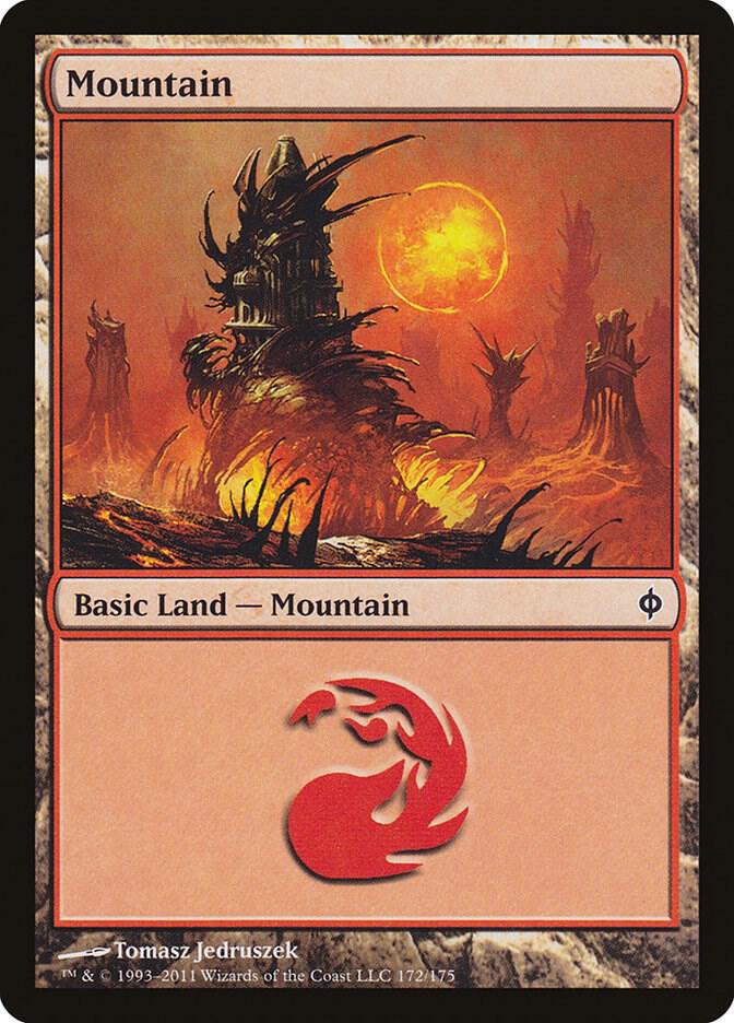 Mountain 172/175 (New Phyrexia)  - Foil | Good Games Modbury