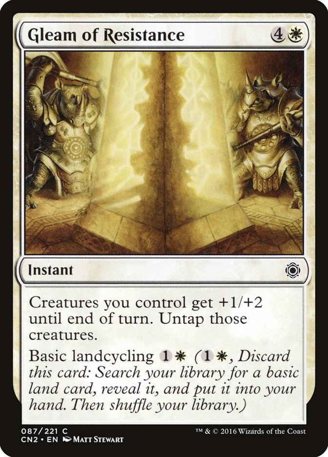 Gleam of Resistance 87/221 (Conspiracy: Take the Crown)  - Foil | Good Games Modbury