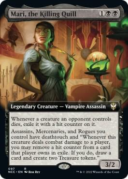 Mari the Killing Quill Extended Art 97 (Commander: Streets of New Capenna)  | Good Games Modbury