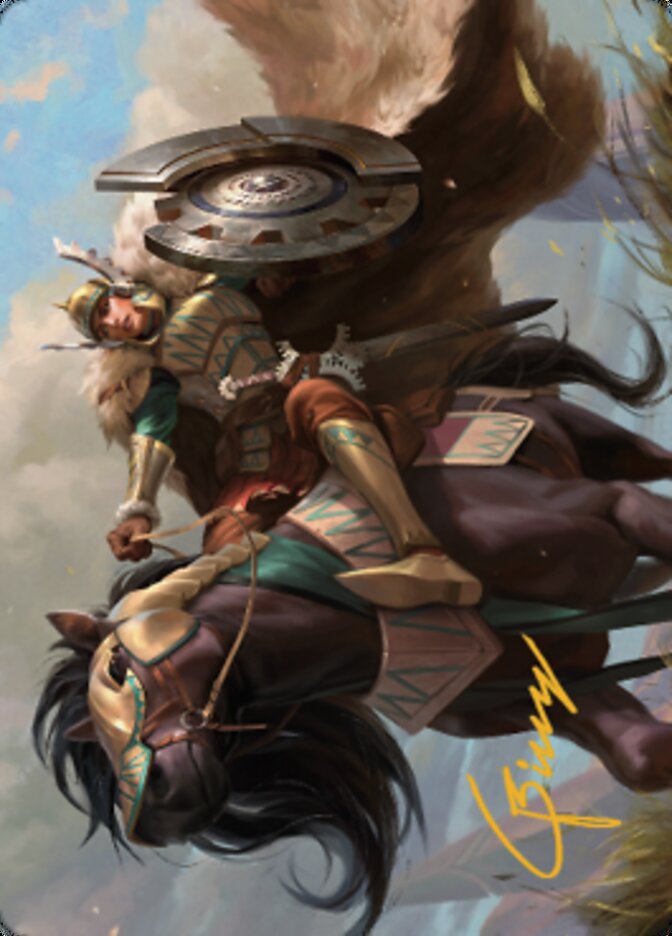 Knight of Dawn's Light Art Card (Gold-Stamped Signature) [Dominaria United Art Series] | Good Games Modbury