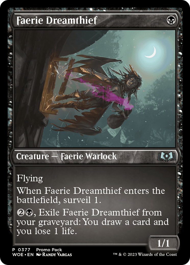 Faerie Dreamthief (Promo Pack) [Wilds of Eldraine Promos] | Good Games Modbury