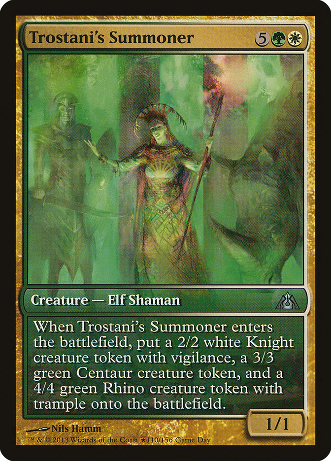 Trostani's Summoner (Game Day) [Dragon's Maze Promos] | Good Games Modbury