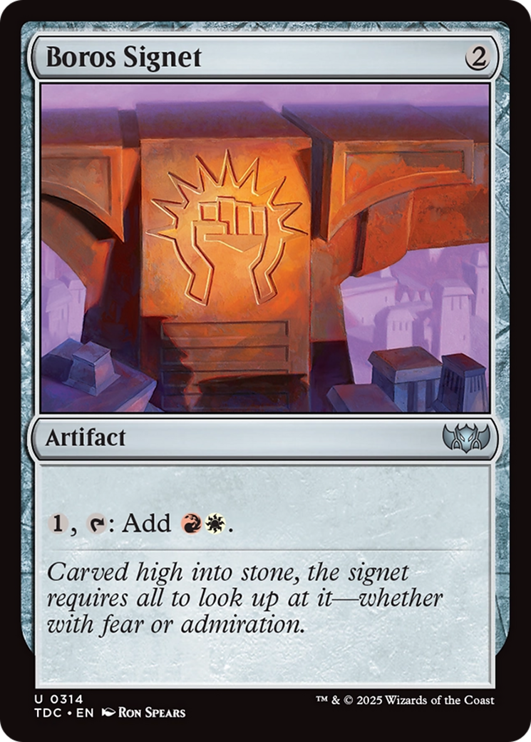 Boros Signet [Tarkir: Dragonstorm Commander] | Good Games Modbury