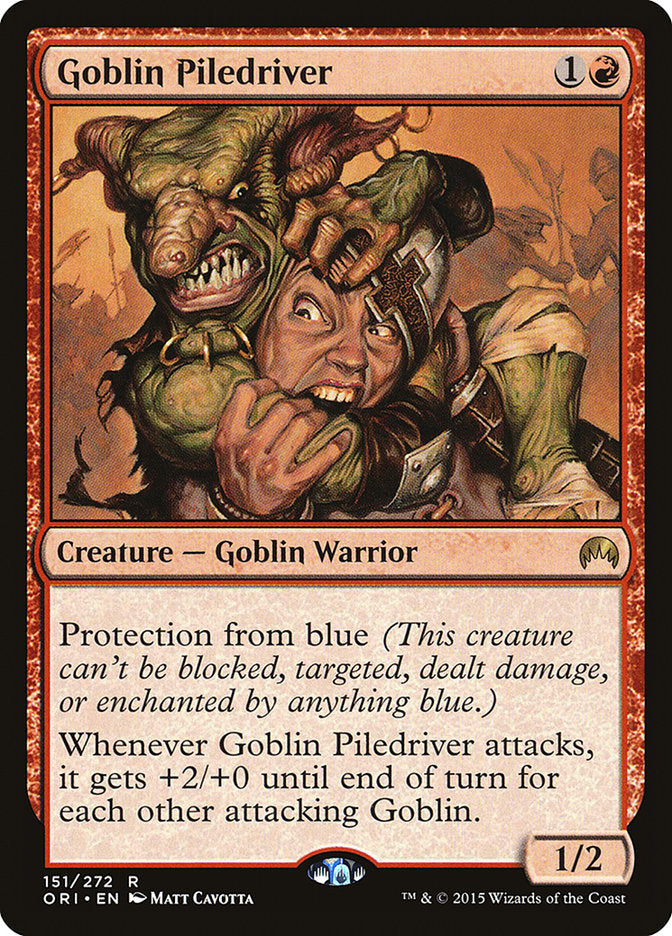 Goblin Piledriver 151 (Magic Origins)  - Foil | Good Games Modbury