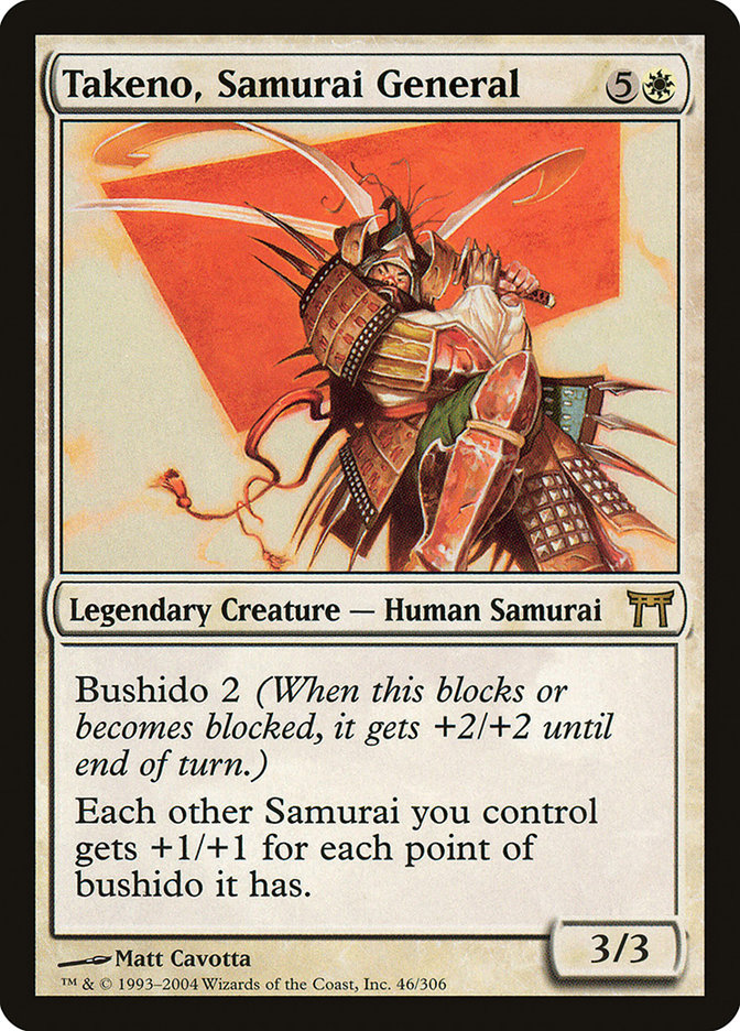 Takeno, Samurai General 46/306 (Champions of Kamigawa)  - Foil | Good Games Modbury