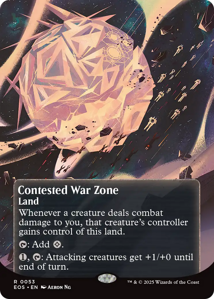 Contested War Zone (0053) (Borderless) [Edge of Eternities: Stellar Sights] | Good Games Modbury