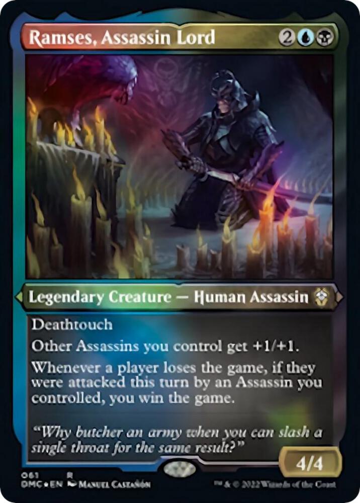 Ramses Assassin Lord Foil Etched 61 (Commander: Dominaria United)  - Foil | Good Games Modbury