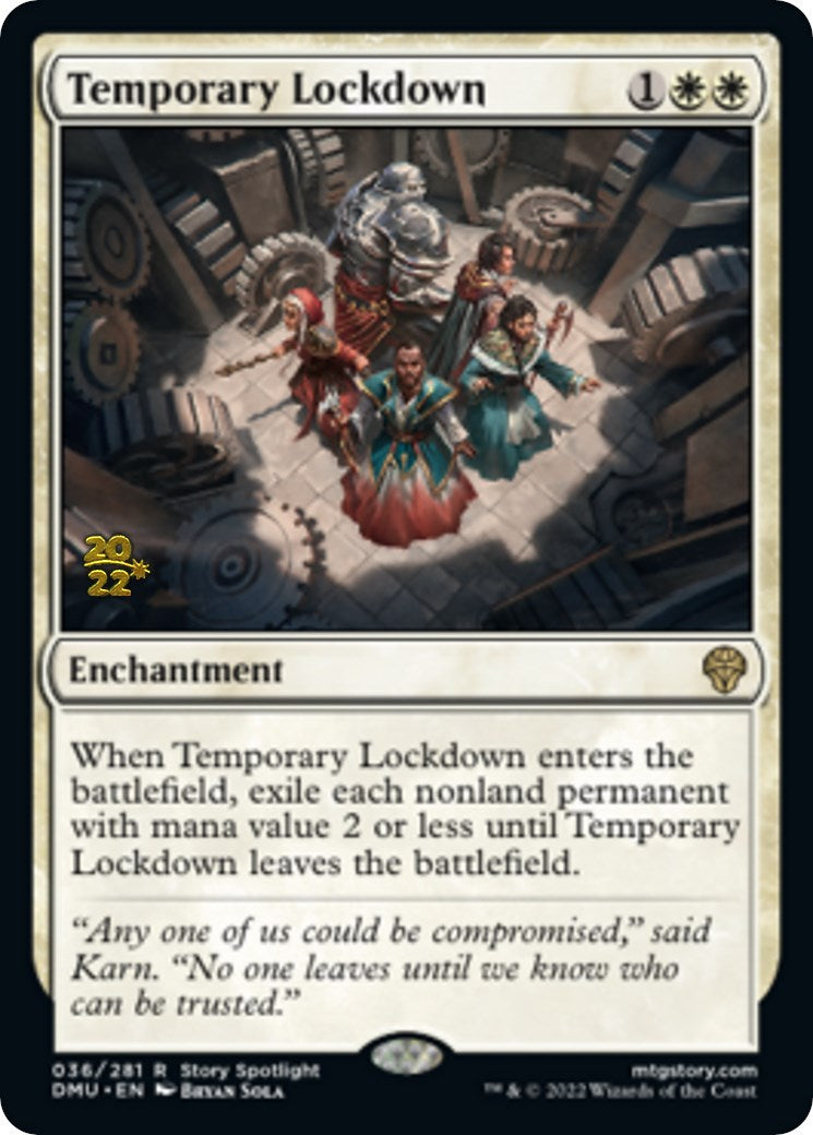 Temporary Lockdown [Dominaria United Prerelease Promos] | Good Games Modbury