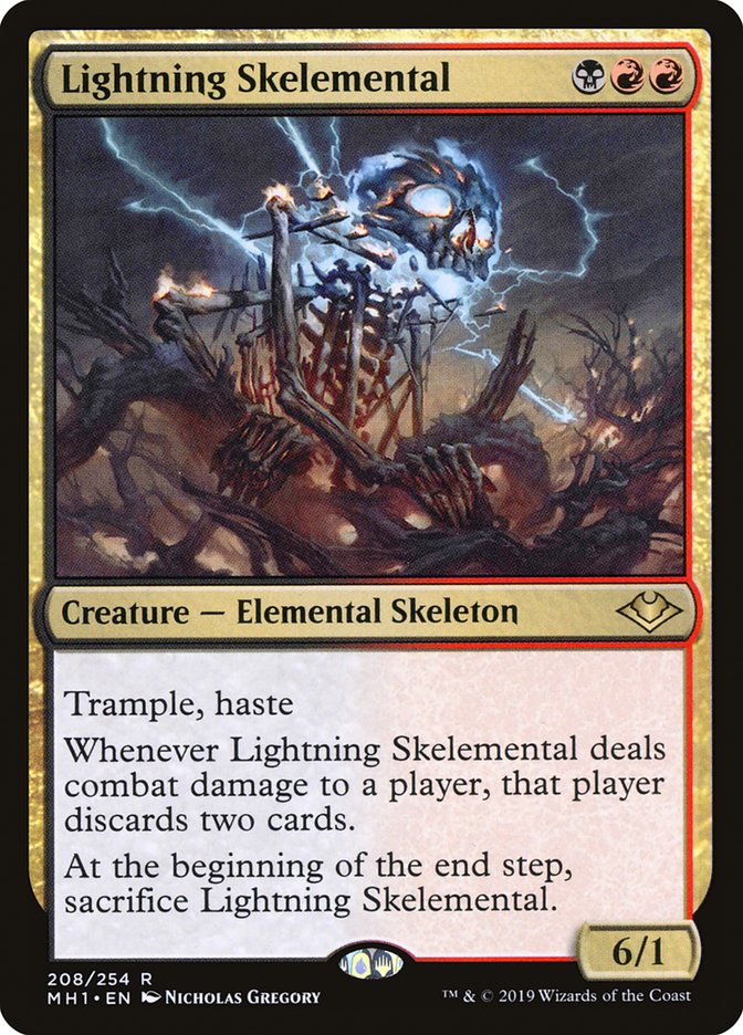 Lightning Skelemental 208/254 (Modern Horizons)  | Good Games Modbury