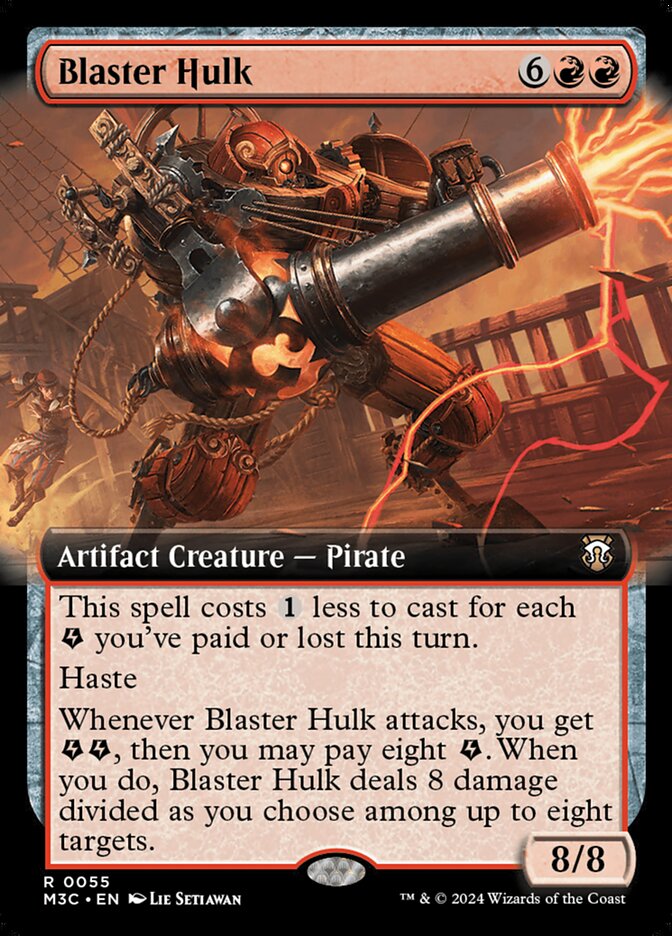 Blaster Hulk 55/411 (Commander: Modern Horizons 3)  - Extended Art | Good Games Modbury