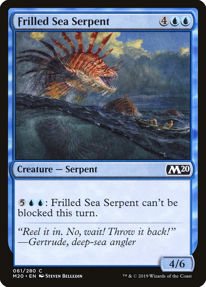 Frilled Sea Serpent [Core Set 2020] | Good Games Modbury